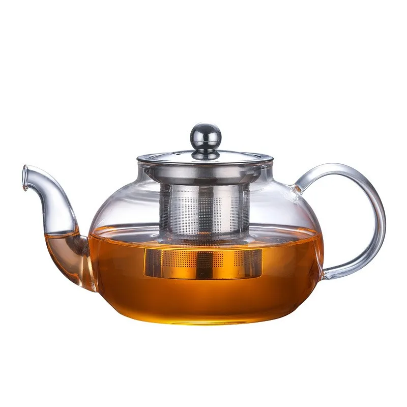 400ml 600ml 800ml 1200ml Glass Teapot with Removable Stainless Steel Infuser and Steeper Filter Tea Maker