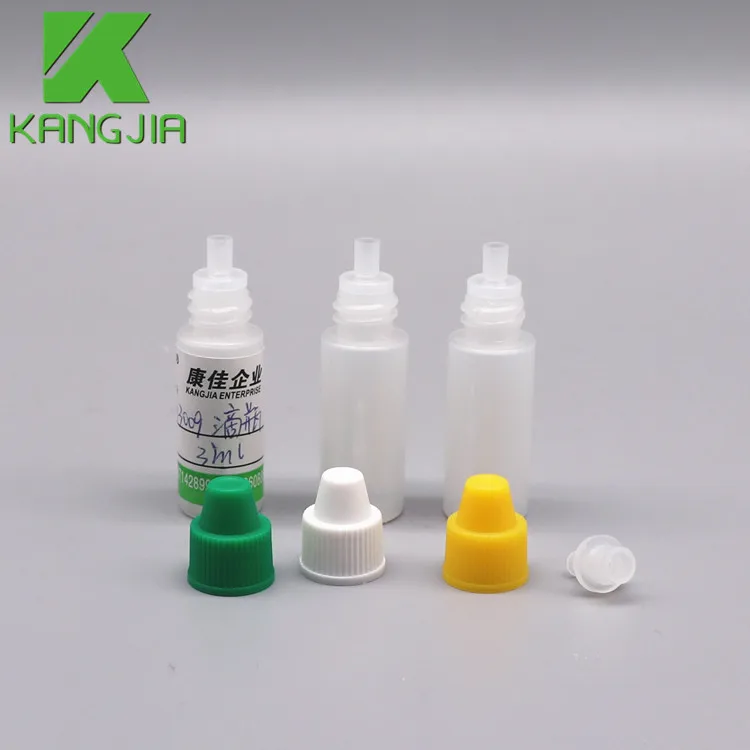3ml 50ul  Plastic Dropper Bottles Chemical Plastic Reagent Essential oils Eye Drops Microscale Laboratory test
