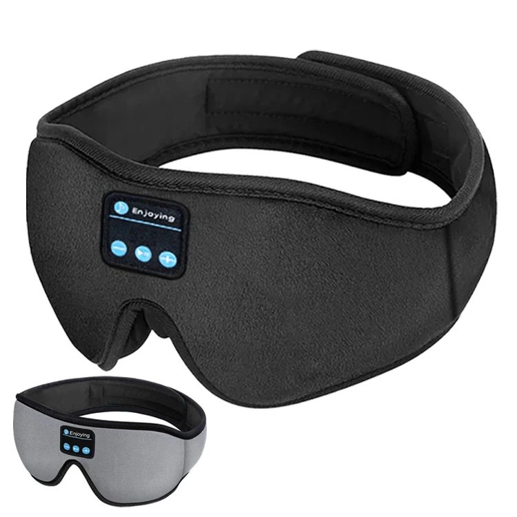 Fashion accept customization BT 5.3  Side Sleeper Thin Soft Elastic wireless 3d sleep mask Adjustable sleep headphones