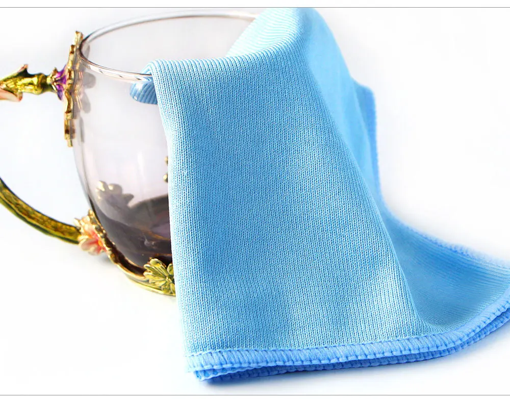 30X30 20X20cm Car Household Lint Free Microfiber Window Cloth Glass Cleaning Towels