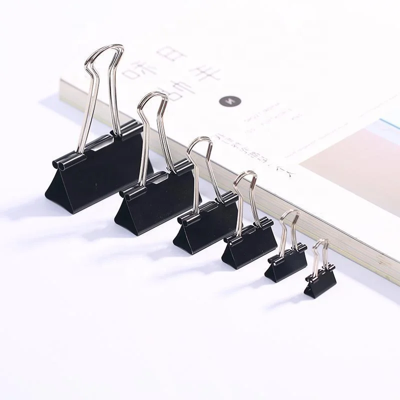 High Quality Extra Large Binder Clips 2 Inch for Office (24Pcs) Popular Black Color