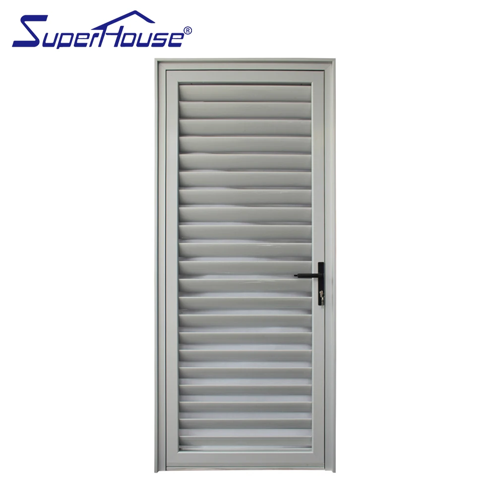 AS 2047 NFRC Standard Aluminum Louver  Hinged Door
