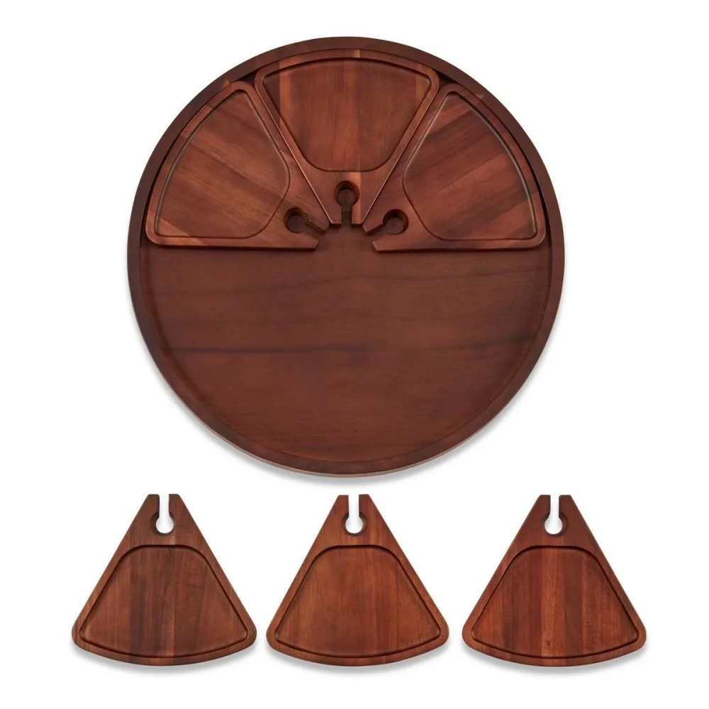 Eco friendly Personalized  Acacia Wood and Marble Cutting Cheese Board Chopping Board For Serving Food