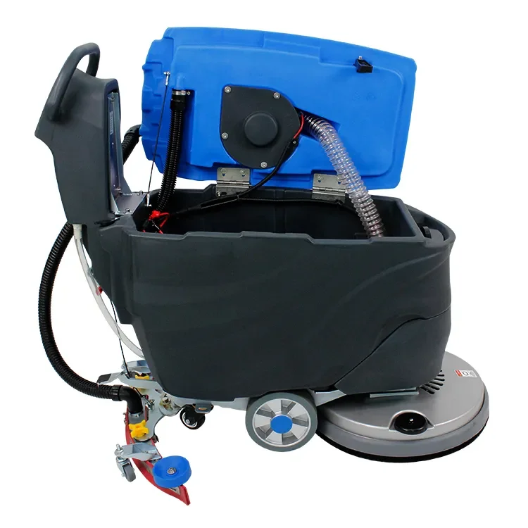 CleanHorse G1 battery powered plastic wheelie commercial floor scrubber cleaning machine