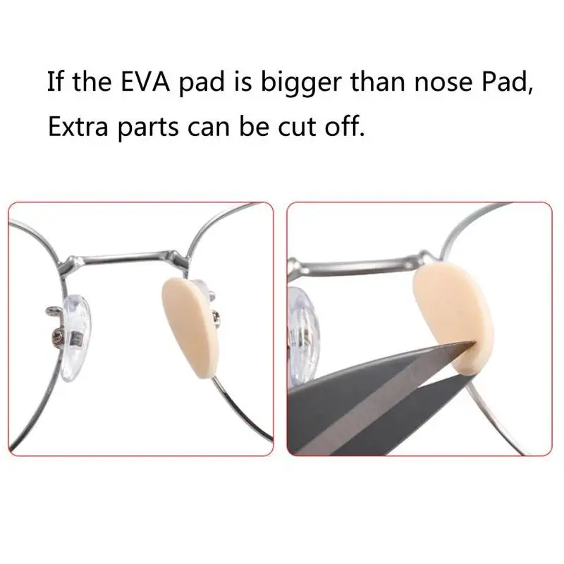 Овальная форма eva пенопластовые оптические противоскользящие очки eva губка Очки носоупоры