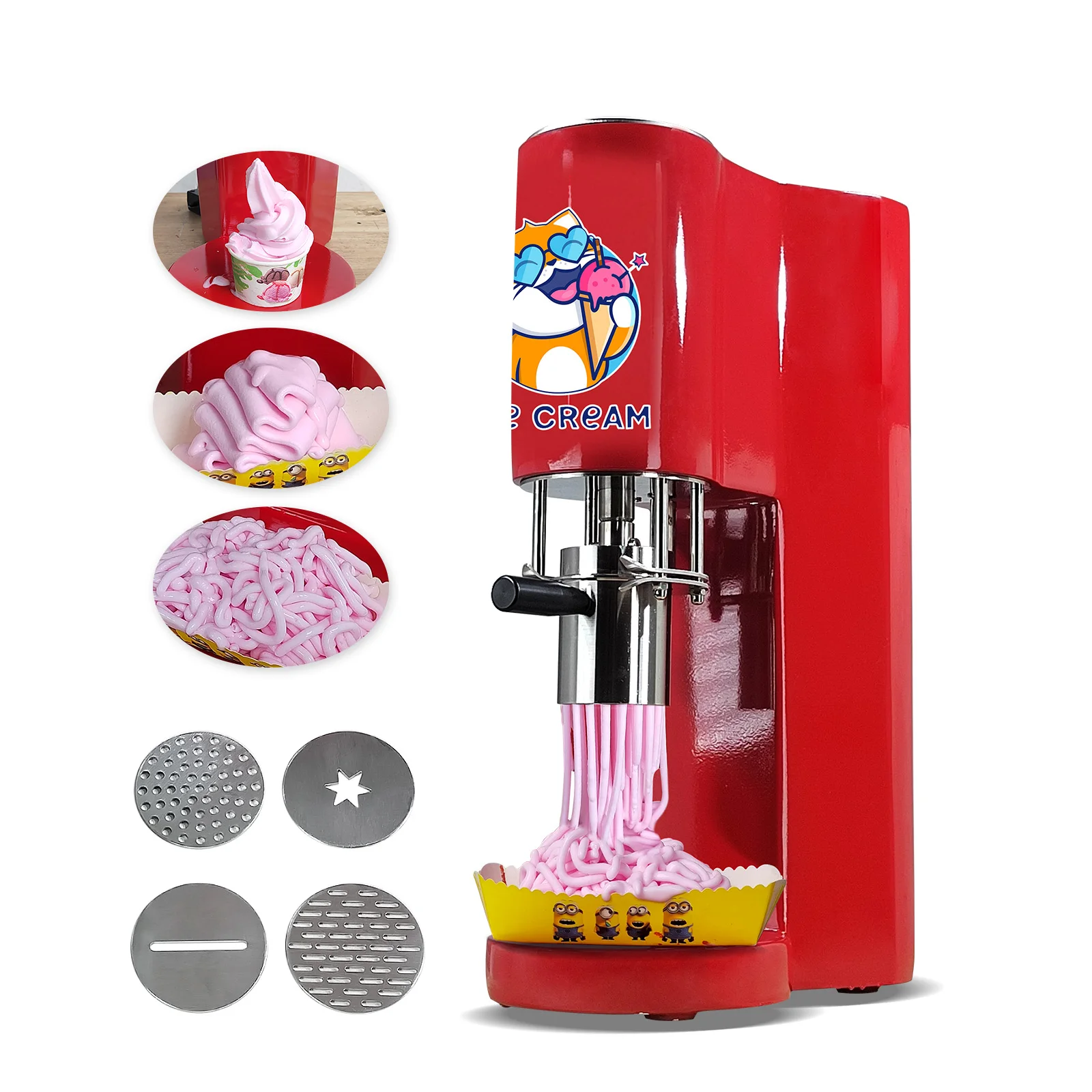 Italian gelato ice cream noodle shape making maker/ice cream spaghetti machine/gel spaghetti press ice cream machine