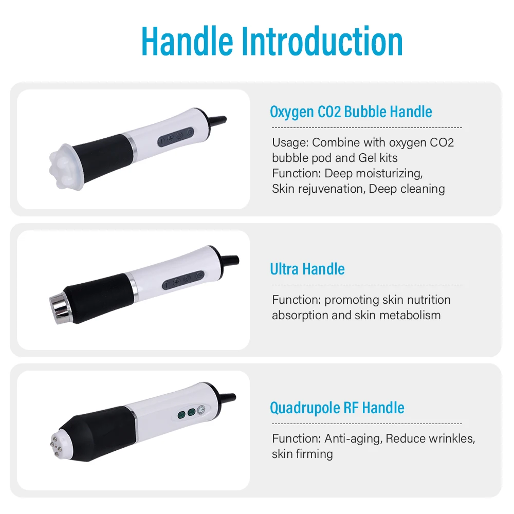 3 In 1 Oxygen pods Jet Facial Machine Promotion Hydra Oxigen Facial Machine Exfoliate Co2 Bubble Oxigenetion Facial Machine