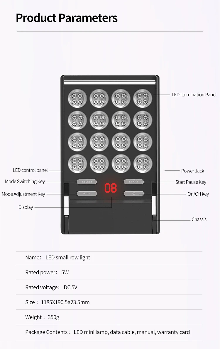 Light Luxury Popular Large Lamp Beauty Device Light Repair Acne Acne Brightening Care LED Optical Skin Beauty Instrument