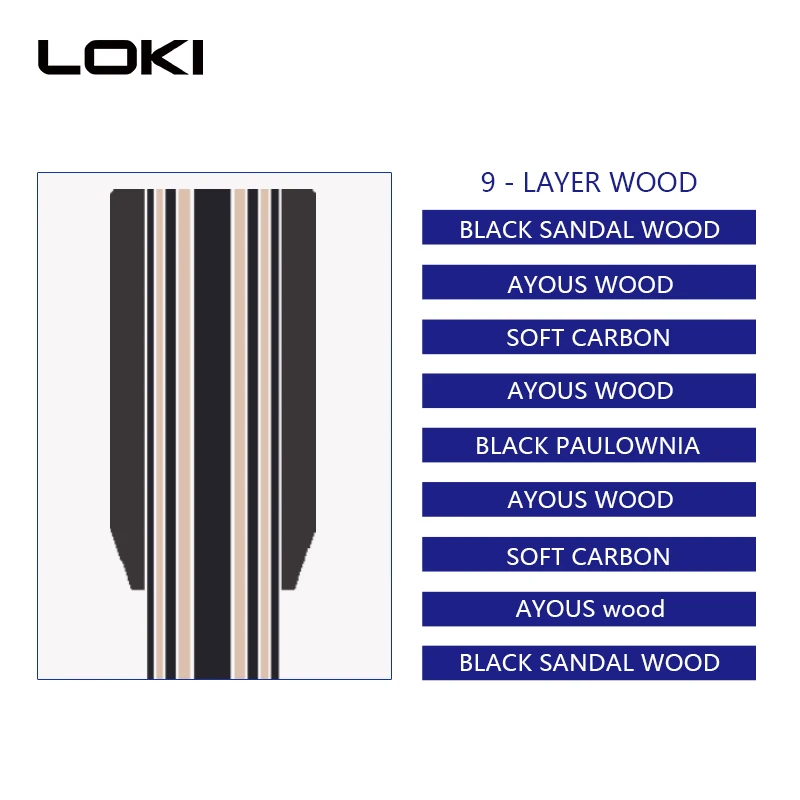 LOKI V9 professional training pingpong blade table tennis racket high quality table tennis blade