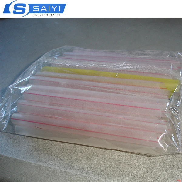Factory directly sale fully auto Ishape Ishaped multiple group bulk straws packaging machine