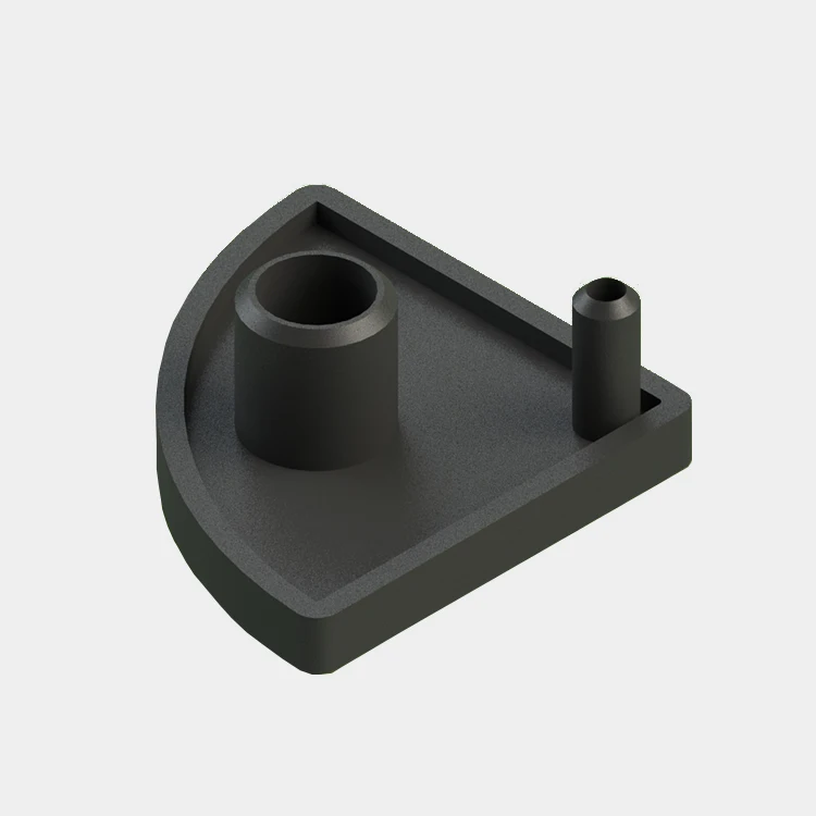 China Industry Aluminum Profile Cap Round Plastic End Cap Pvc Nylon Plastic Cover End Cover