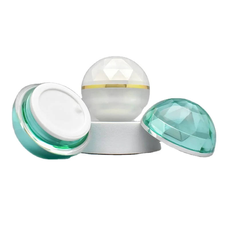 15g 30g 50g empty cosmetic jars ball shape acrylic cream jar Plastic Cosmetic cream container packaging
