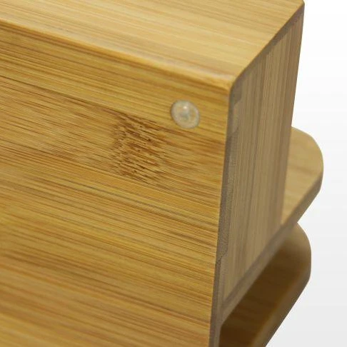 Bamboo office supplies organizer box wooden storage trays for pen, pencil, small tools