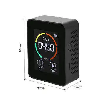 Carbon Dioxide NDIR CO2 Detector Gas Concentration Content Color Screen Intelligent Air Tester Air Quality mini Gas Analyzers
