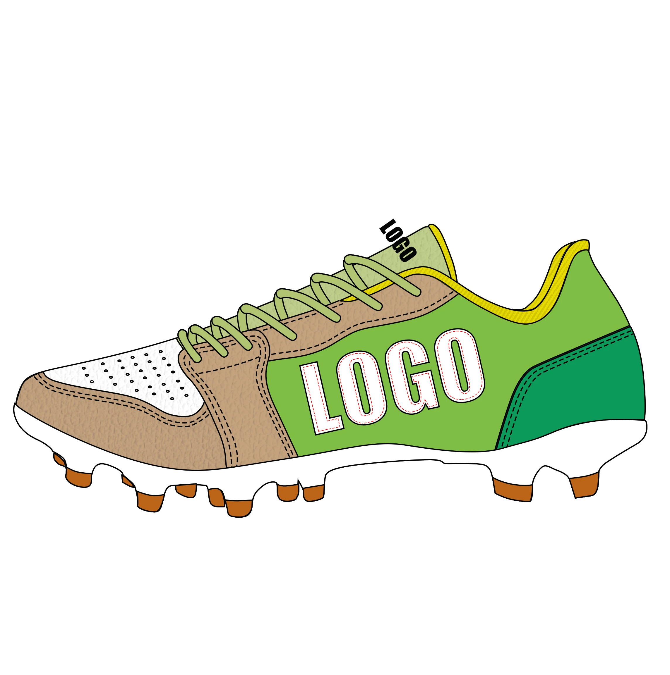 Low MOQ chaussures de football soccer shoes football boots botas futbol american football cleats custom