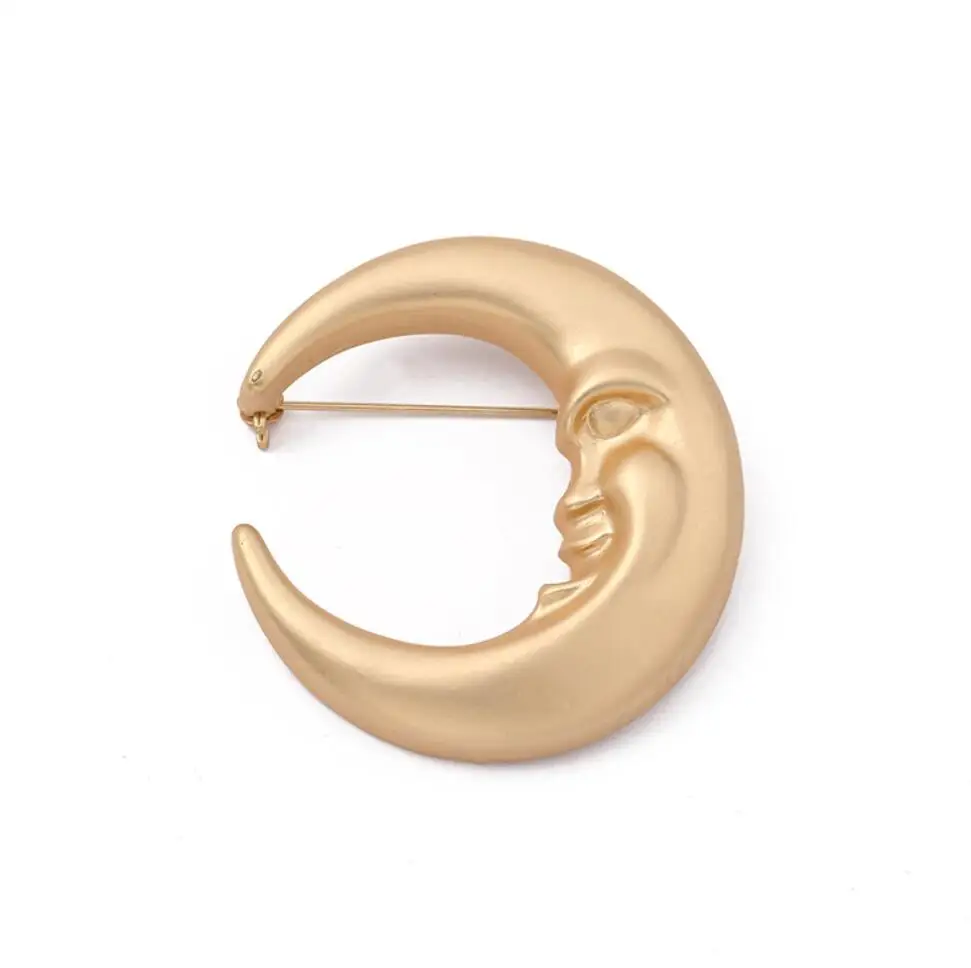 Die casting gold pin leaf brooch , broche customized , hijab pin brooches for sale
