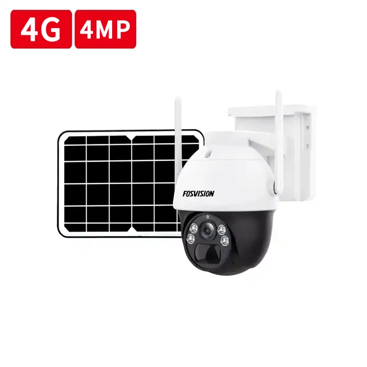 4G SIM-карта, Солнечная камера, HD, 4 МП, встроенный аккумулятор, PIR AI, человеческое обнаружение, цветная камера ночного видения, наружная Водонепроницаемая камера безопасности