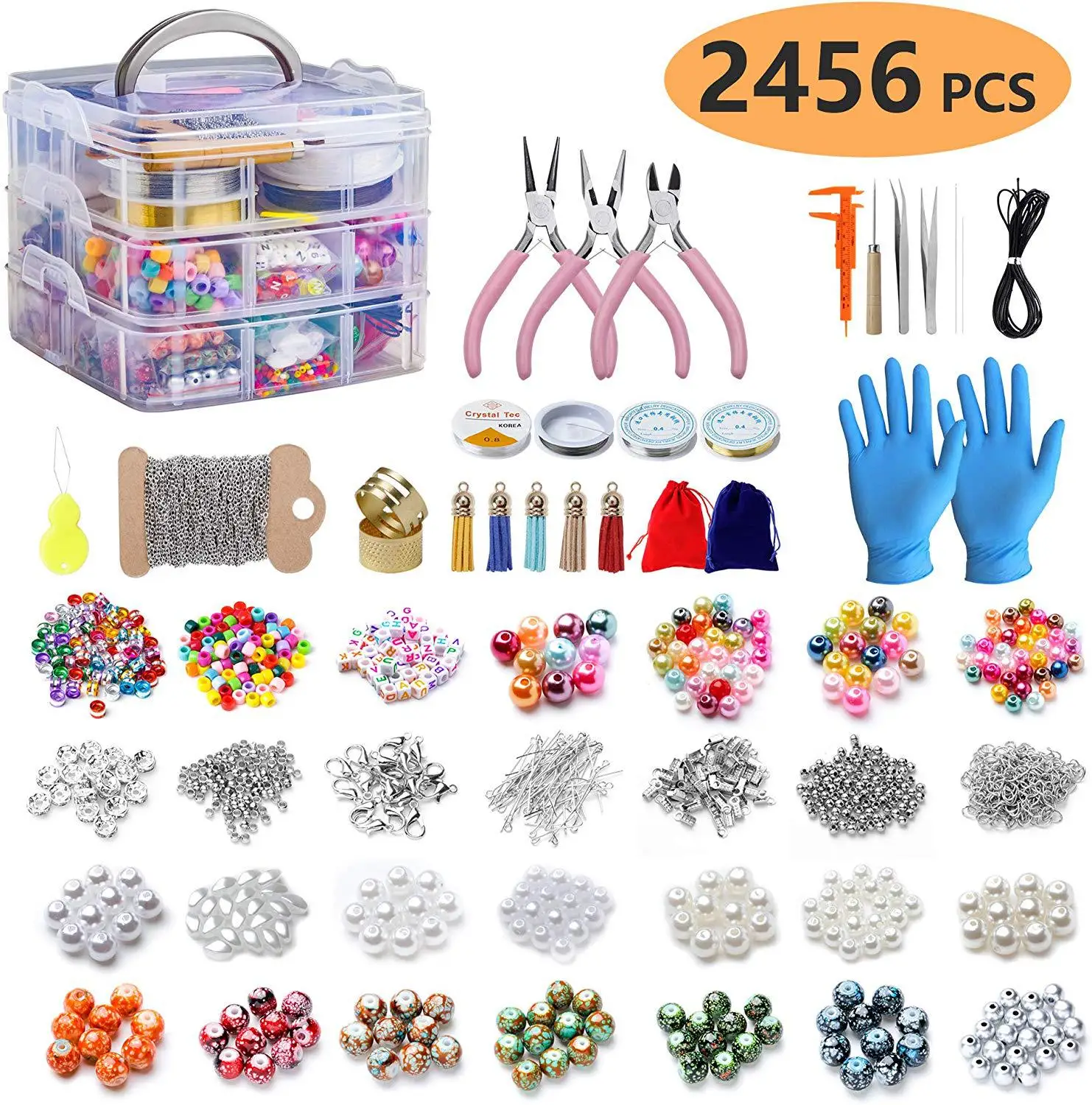 Jewelry Making Supplies Jewelry Making Kit Wholesale Jewelry  Findings Beads Wire For Bracelet Necklace Earring Bracelet
