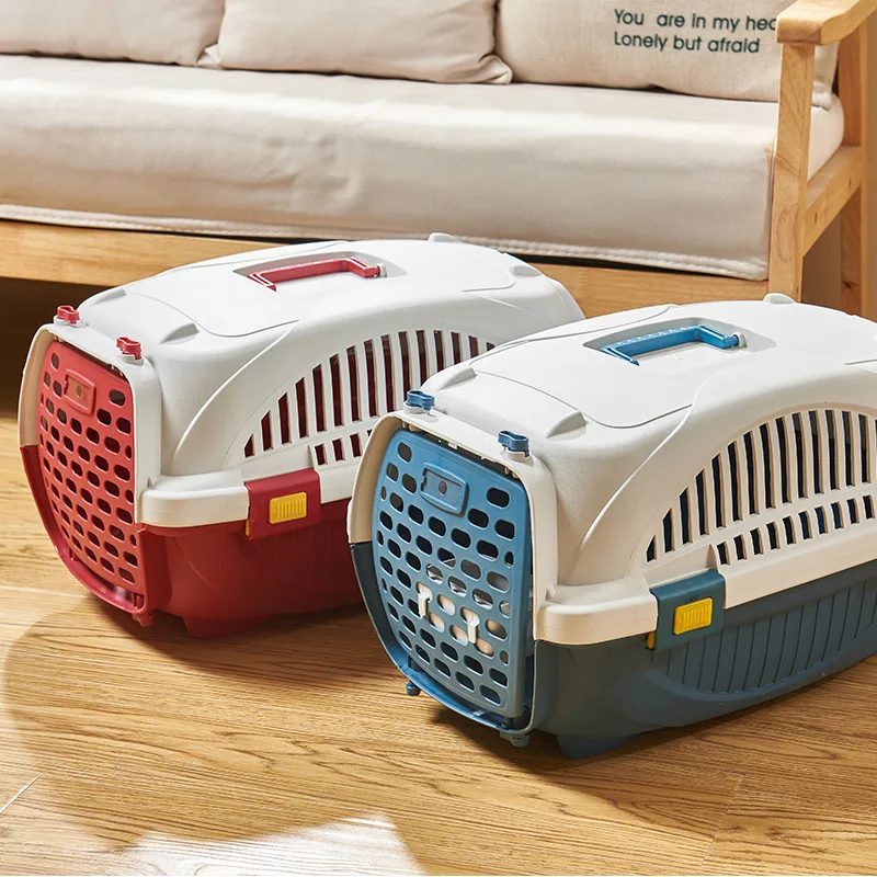 Wholesale Durable Pet Carrying Case Air Carrier Box Low Price Small Pet Cage Plastic Cages