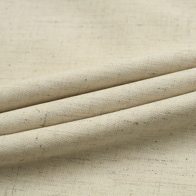 High-Quality Hot-Selling Solid Color genuine linen Premium Comfort Linen Cotton Fabric