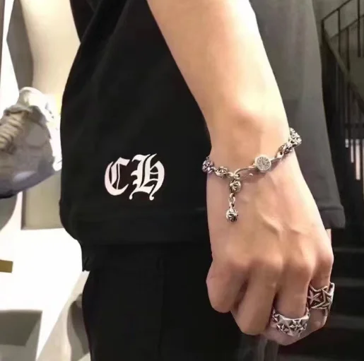 Crocus Heart Vintage Chunky Bracelet Dice Scout Flower Cross Flower Ball Full Flower with Diamonds Gold Bracelet Hand Jewelry