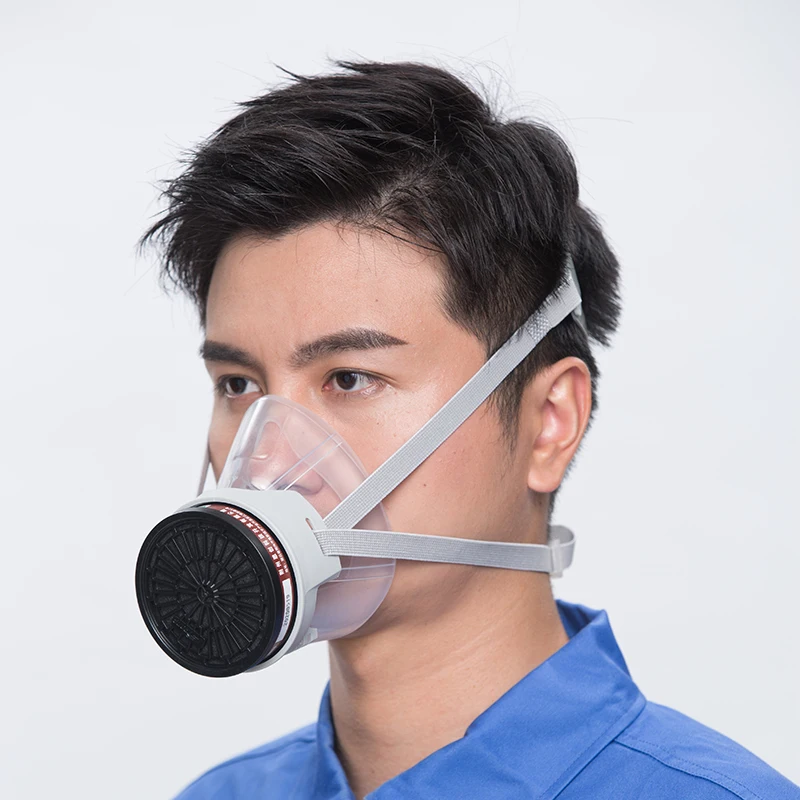 CNSTRONG OEM ODM masks manufacturer silicone respirator Filtering Half Face Gas Mask For Protection Against Carbon Dioxide