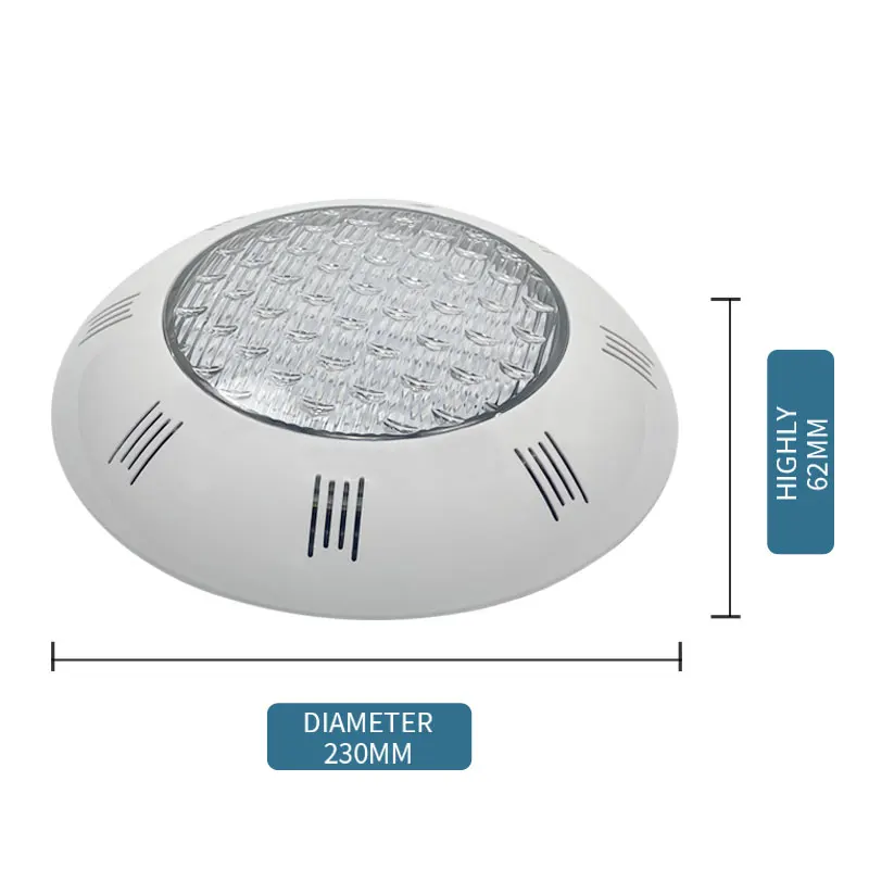 Factory price swimming pool light fixtures led plastic lamp AC12V wall-mounted led rgb pool light