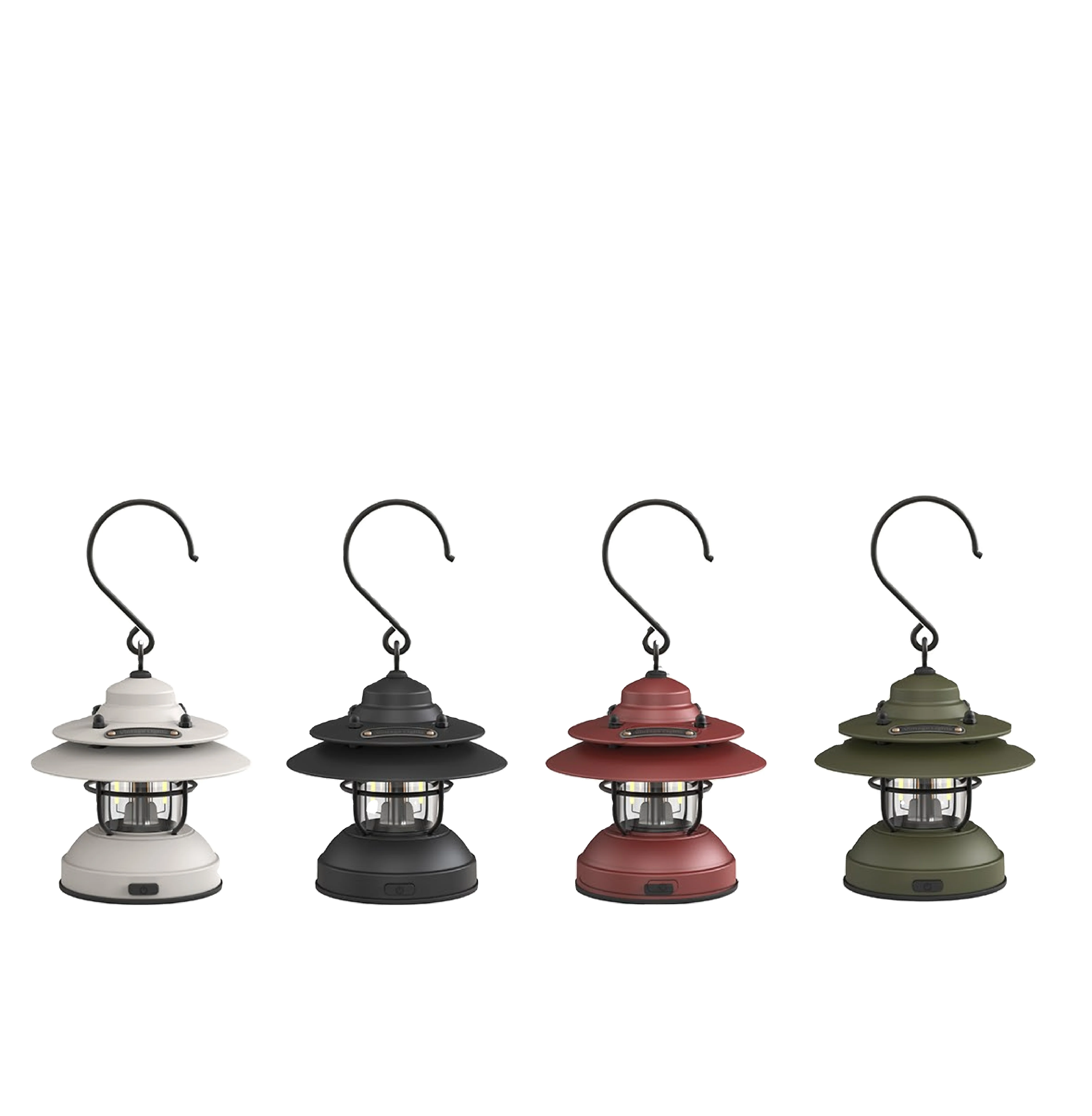 Vintage Style Waterproof AA Battery and USB Rechargeable LED Portable Tent Camping Light Retro Hanging Camping Lantern