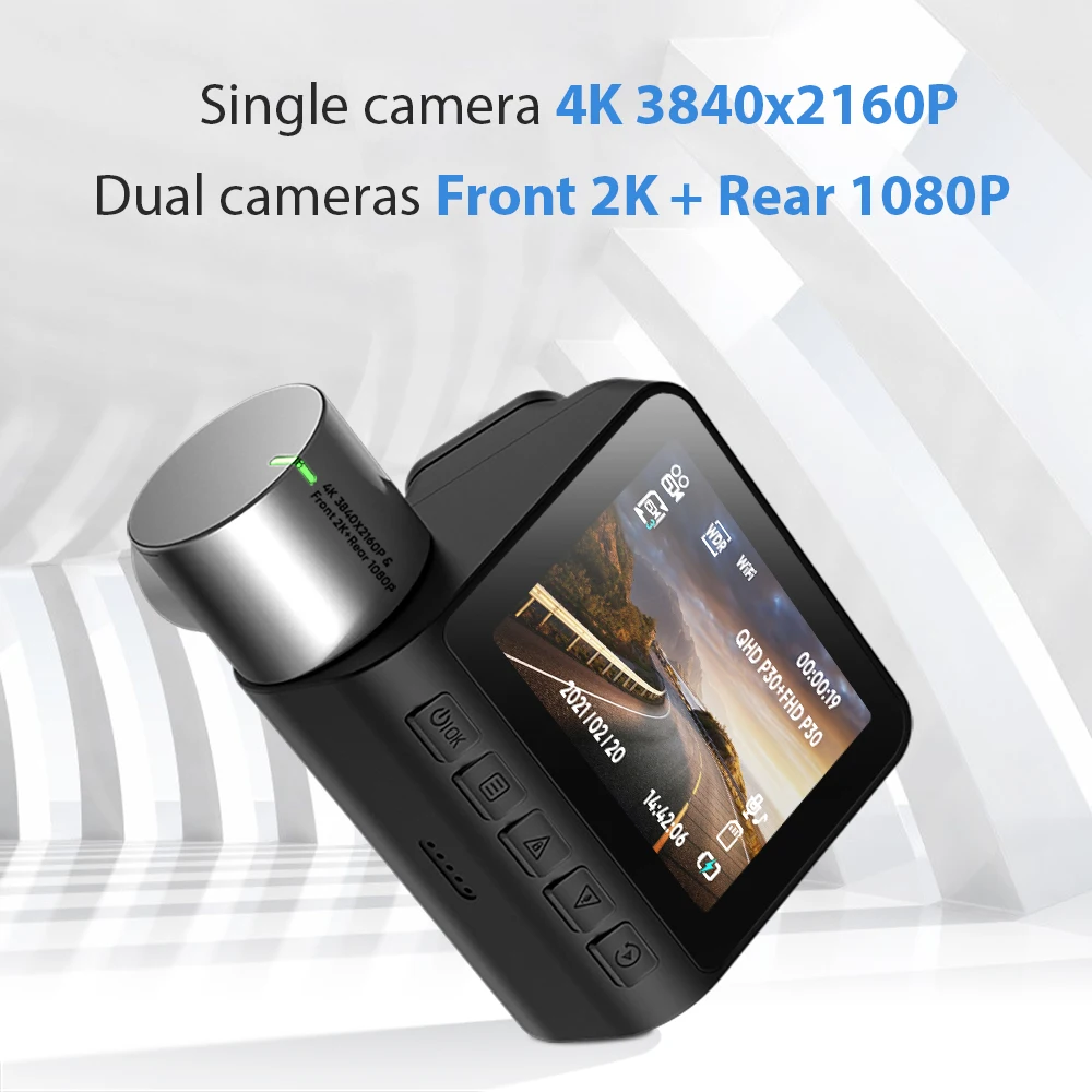 Single Camera Car 3840*2160p No Battery Design Hidden 4k 360 Degree