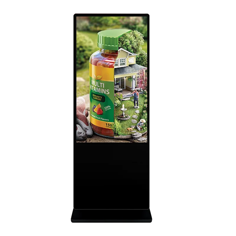 55 inch Floor Stand Capacitive Touch Screen Waterproof Outdoor LCD Advertising Signage Digital Display