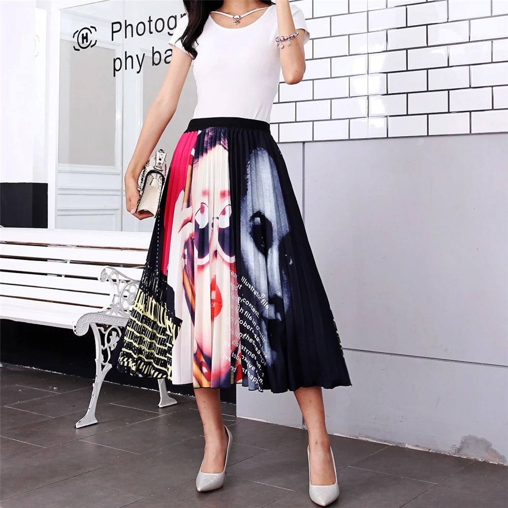 Hot selling summer casual high waist floral print boho maxi skirt pencil skirts bohemian clothing