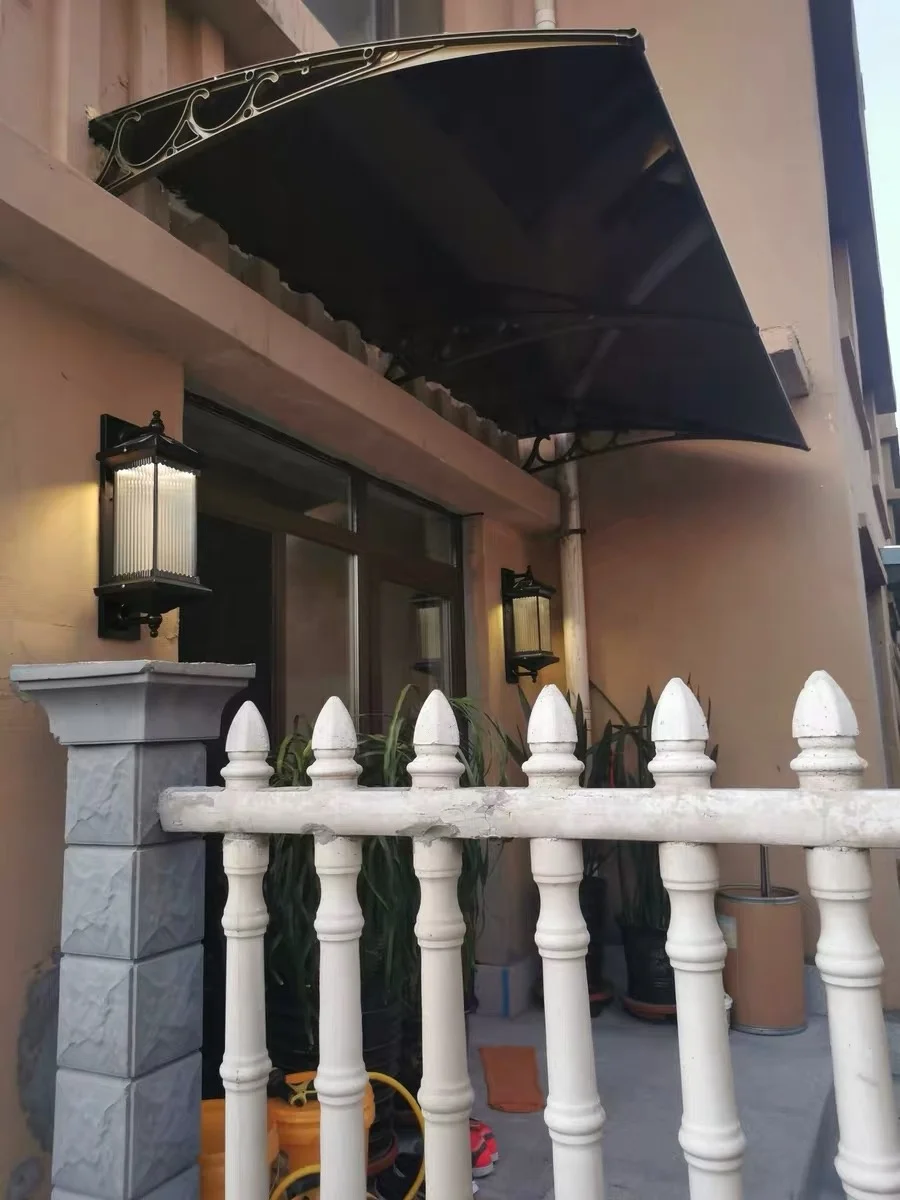 Classic style shop front door canopy awning metal entrance door canopy