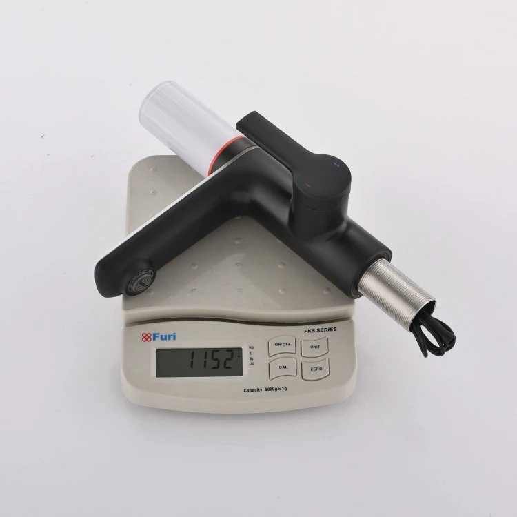 Smart digital Tap Modern Deck Mount filter Basin faucet with Digital Temperature Display