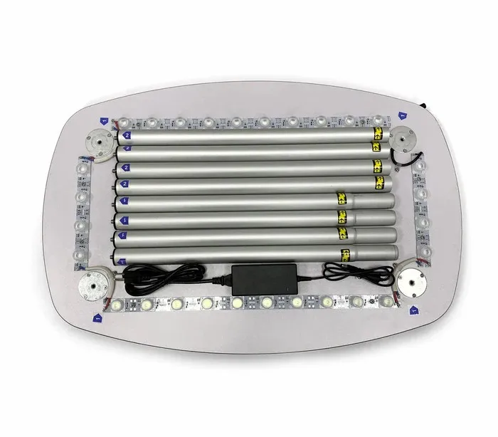 Aluminum portable Pop Up Counter, Promotion Counter Table Display Stand with Led Light