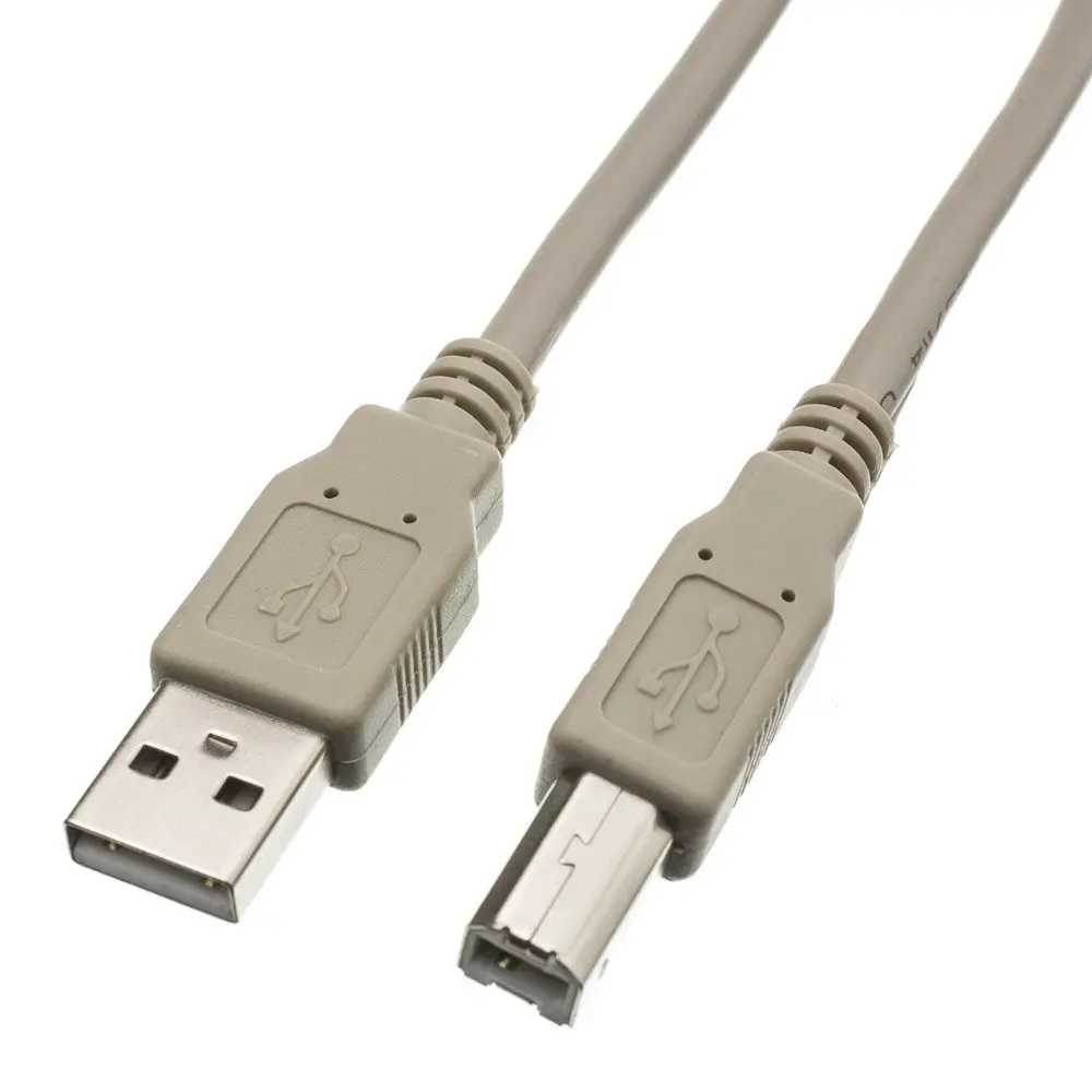 Кабель XANUAN для компьютерного сканера, высокоскоростной кабель USB 2,0 типа А Папа-B папа для принтера Brother HP Canon Lexmark Epson Dell, 6 футов