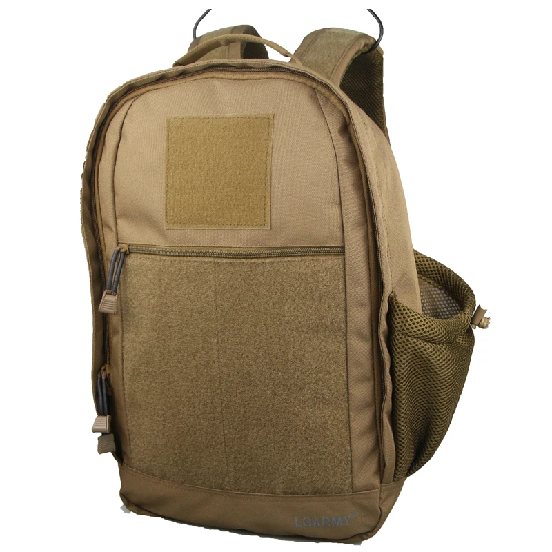 fashion large plain brown hiking travel tactical outdoor waterproof 600D nylon notebook laptop computer backpacks for men women