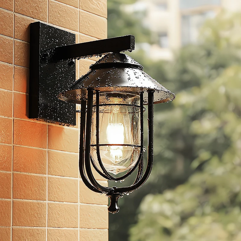 Retro Industrial Style IP 65 Aluminum Outdoor Lighting Wall Light