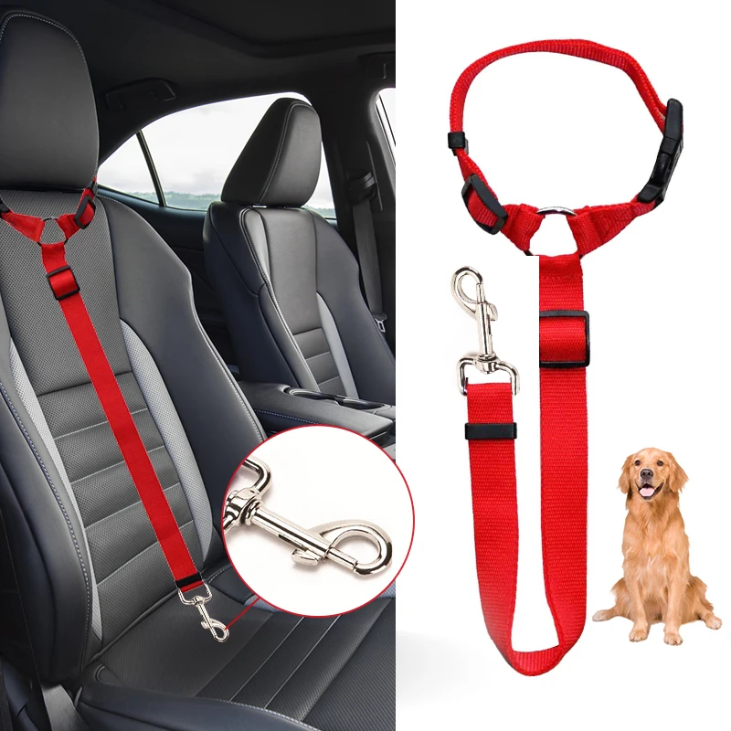 Wholesale Safety Pet Car Seat Belt Harness Dog Leash,Adjusted Pet Dog Cat Safety belts leash Car Seat Belt