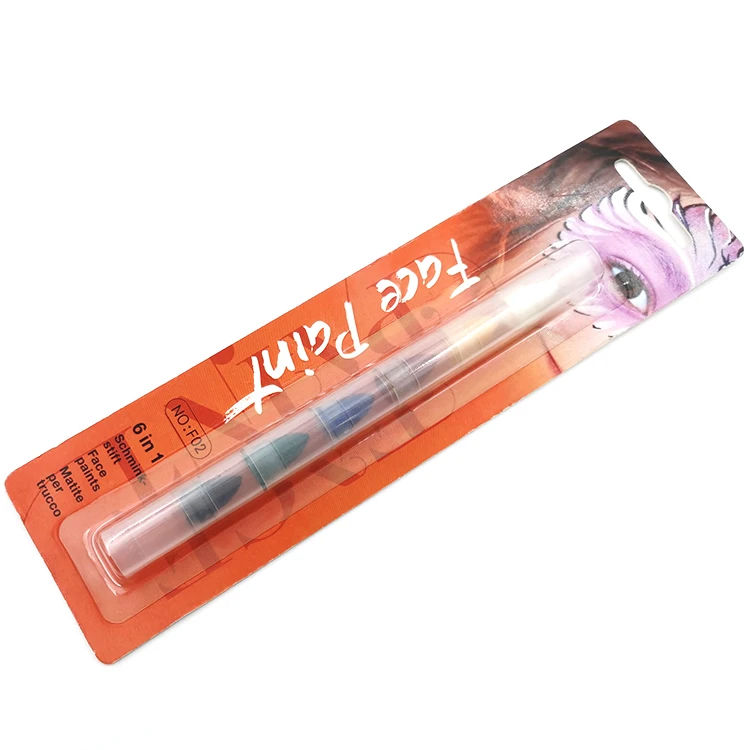 SUNNY F08-6 face paint crayon with 6 colors for Party holiday