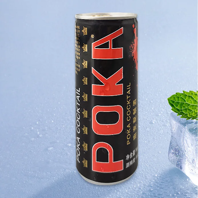 Factory price drink POKA Cocktail 250ml*24 Cans of Beverage wholesale Cocktail drink can design logo