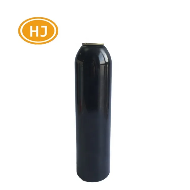 
50/100/150/200/250/500 ml Black Color Empty Custom Packaging Container Aerosol Actuator Aluminium Spray Empty Deodorant Bottles 