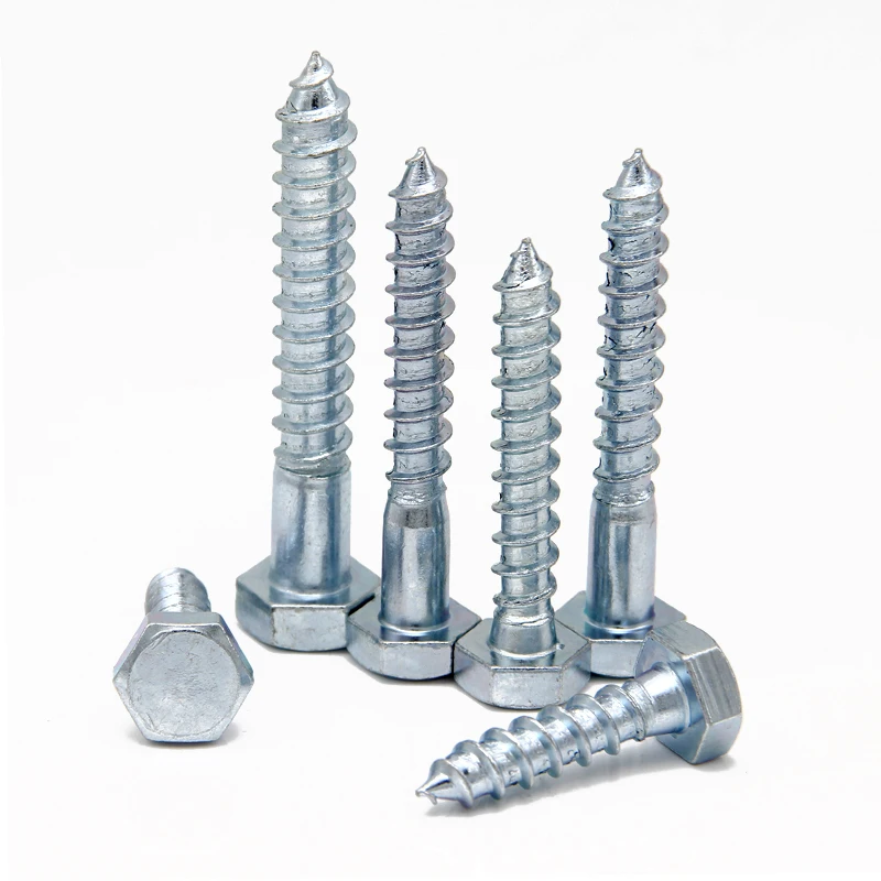 M10 Bulk Packing Din571 Zinc Plated Carbon Steel Bugle Head Phosphating Set Hex Stainless Steel Wood Screws