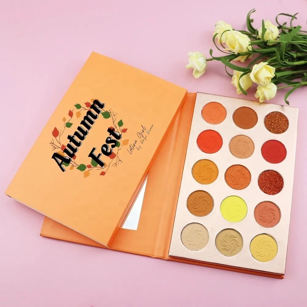 Very nice bamboo container artist makeup mixing beauty eyeshadow palette  with good quality