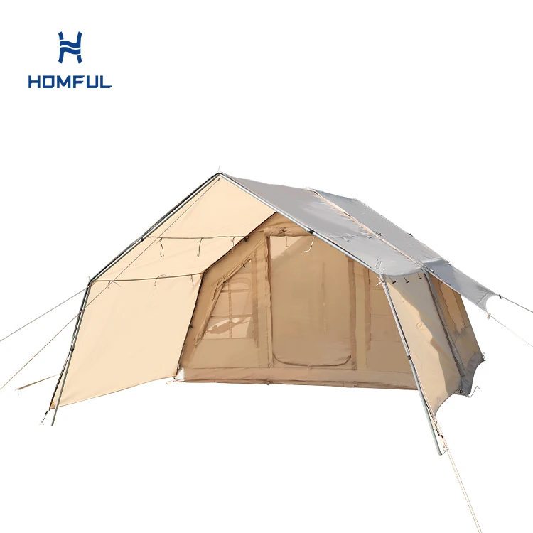 HOMFUL Custom Multi Persons Large Inflatable House Air Tent Outdoor Inflatable Camping Tent With Tarp