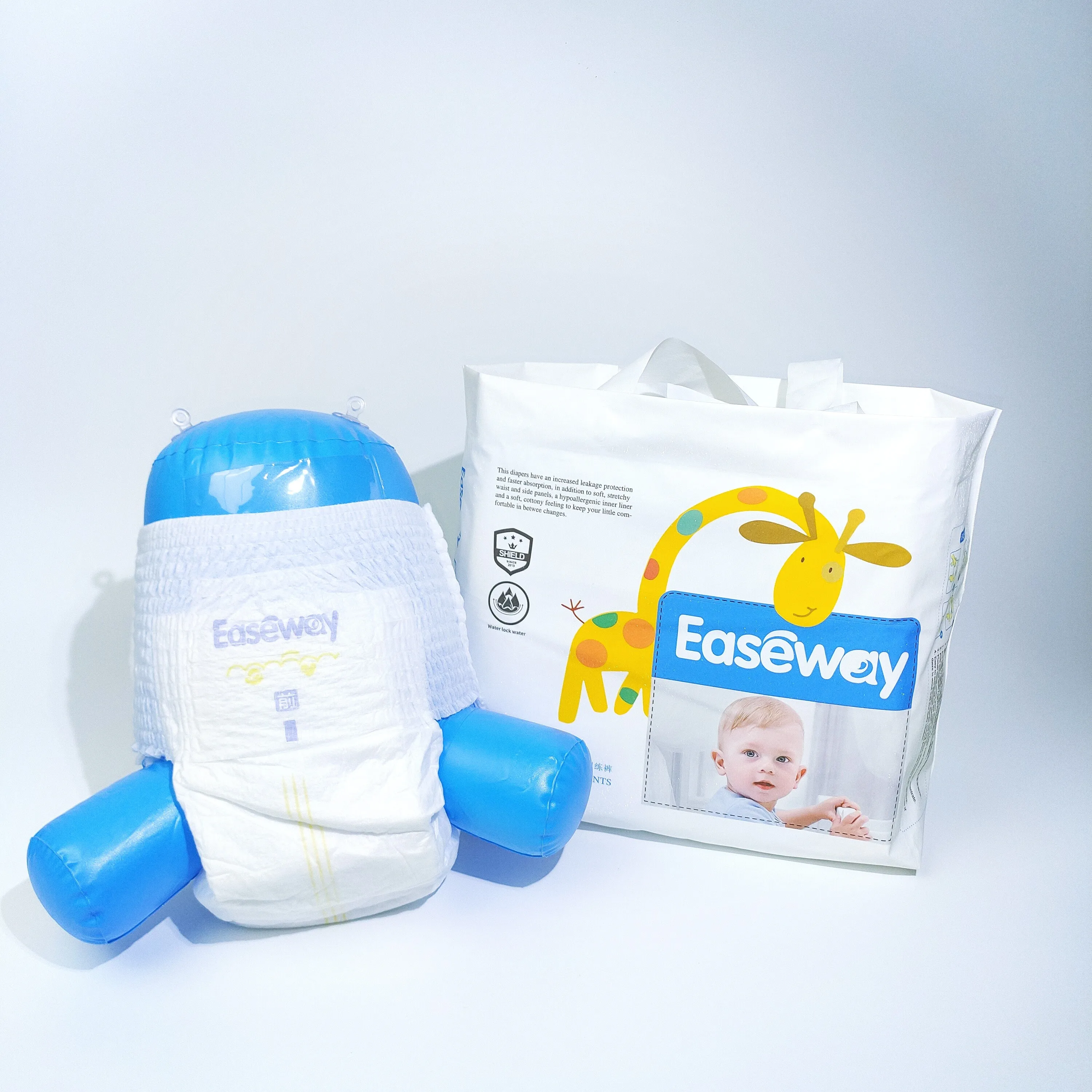 Baby diapers wholesale and baby diaper pants are disposable diapers