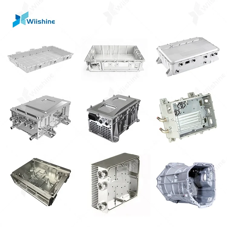 OEM Aluminium Machining Parts New Energy Vehicle Cnc Controller Car Electric Vehicle Spare Parts Aluminium Housing