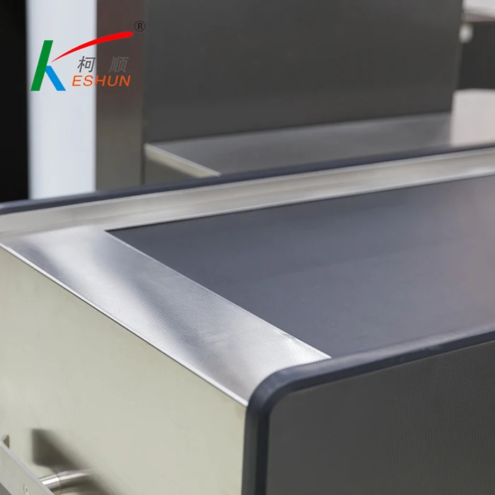 Cashier Table Design   Supermarket Cashier Counter Desk for Checkout with conveyor belt