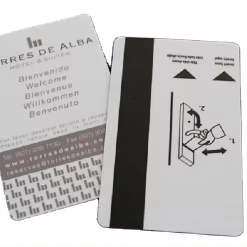 Custom Printed Business PVC Plastic Hi-Co Magnetic Stripe Hotel Key Card for Key Card Access