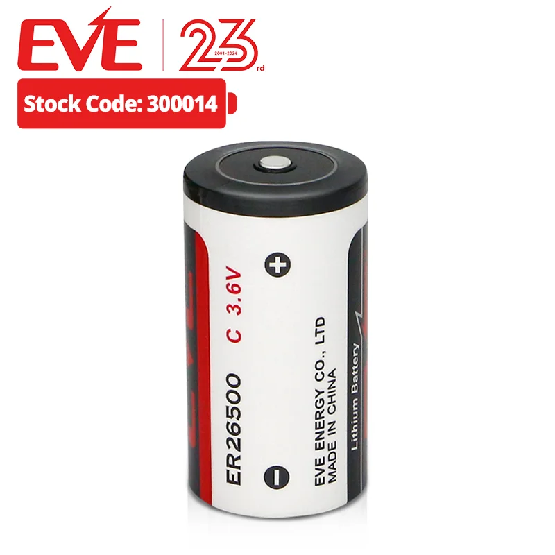 EVE ER26500 Lithium Batteries 3.6V 8.5Ah Primary Cylindrical Batteries