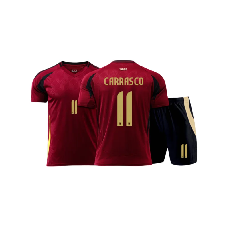 2024 Euro Cup DE BRUYNE R. LUKAKU E.HAZARD Belgium National Team Fans/Player Version Soccer Jerseys MERTENS TIELEMANS Football